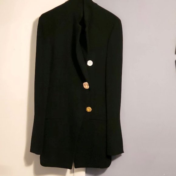 PROENZA SCHOULER Asymmetric Textured Suiting Blazer Jacket - Picture 11 of 15